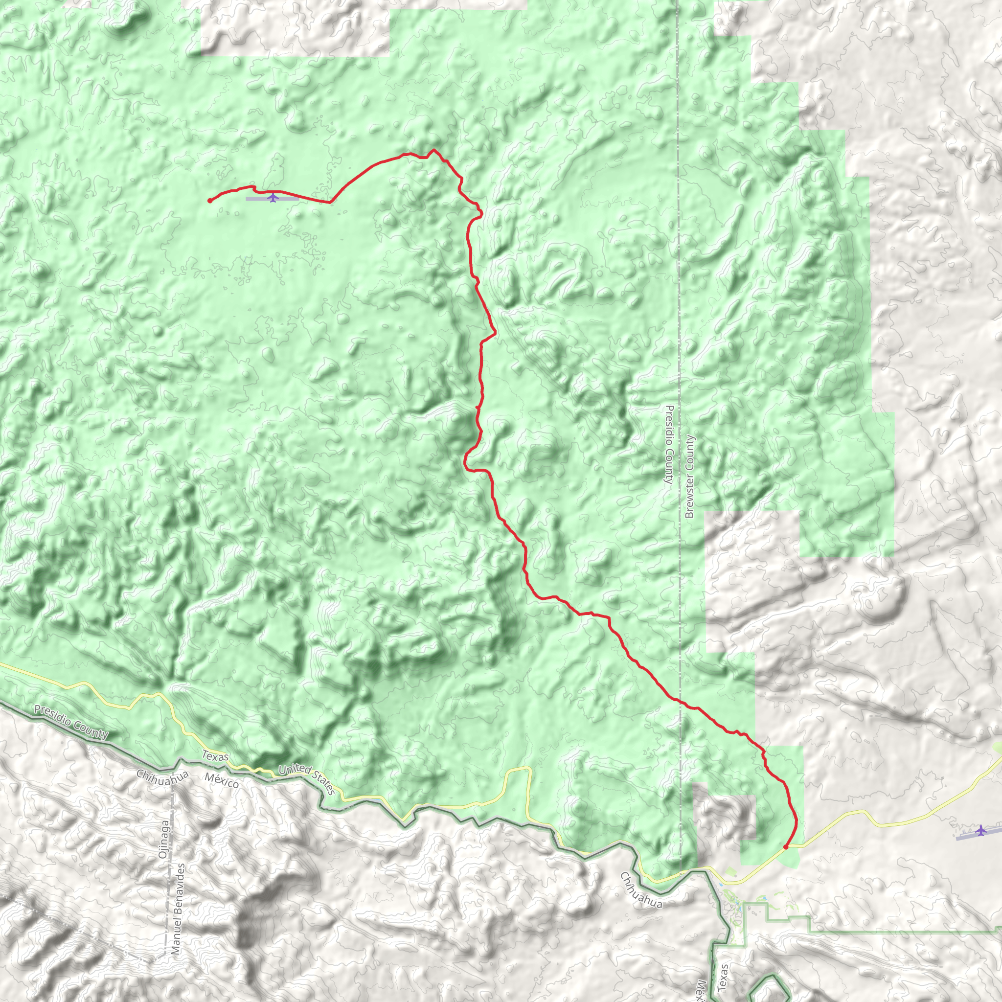 Buena Suerte to Main Park Road mobile static map