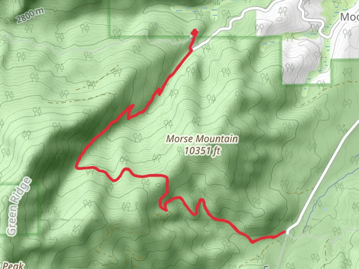 An image depicting the trail Tipperary Creek and its surrounding area.