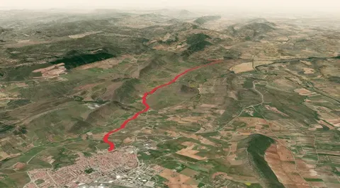 Zafra to Puente Llorente Bridge PR BA 155