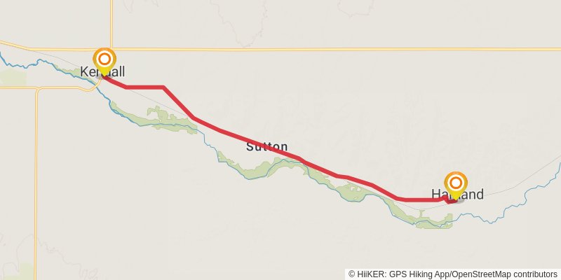 American Discovery Trail - Kansas stage 40 Map