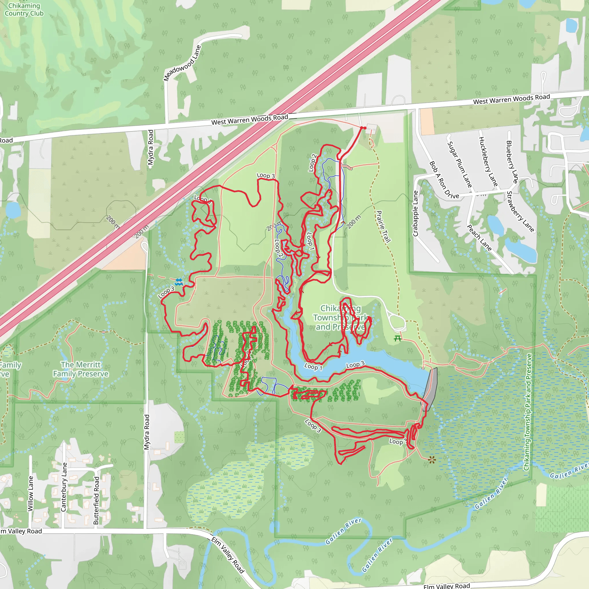 Loop 1 and Loop 3 mobile static map