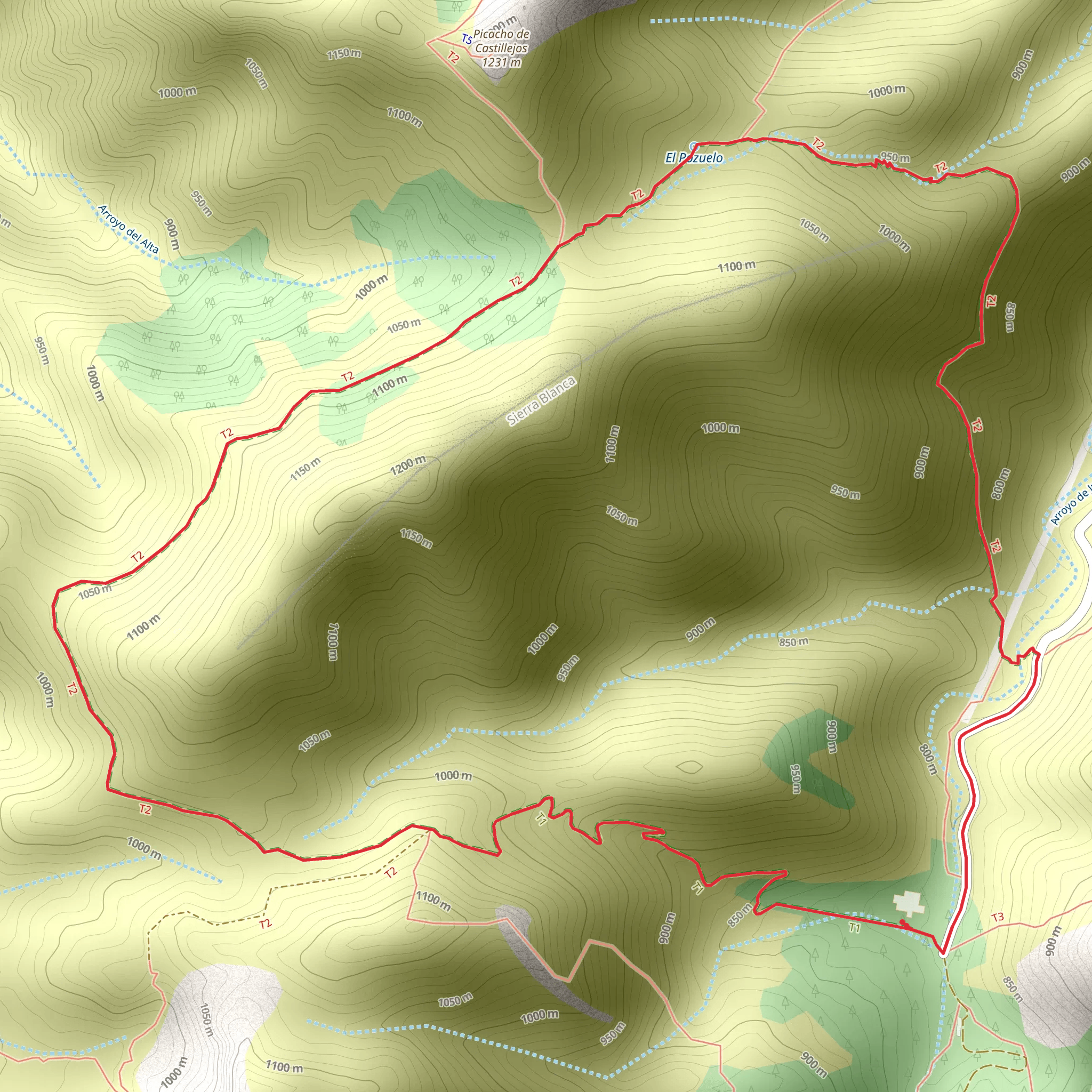 Juanar - El Pozuelo PR A 278 mobile static map