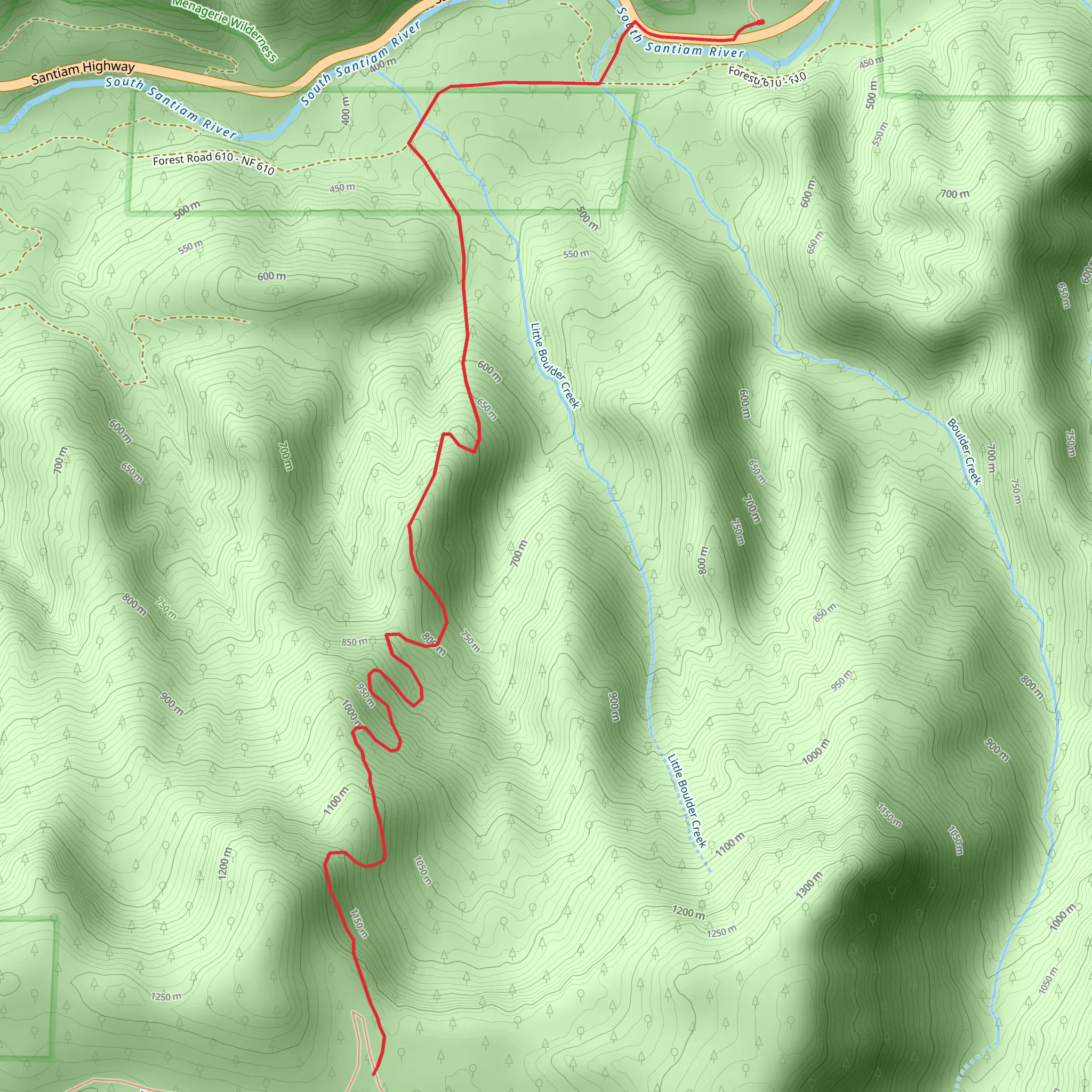 Weiderman Trail mobile static map