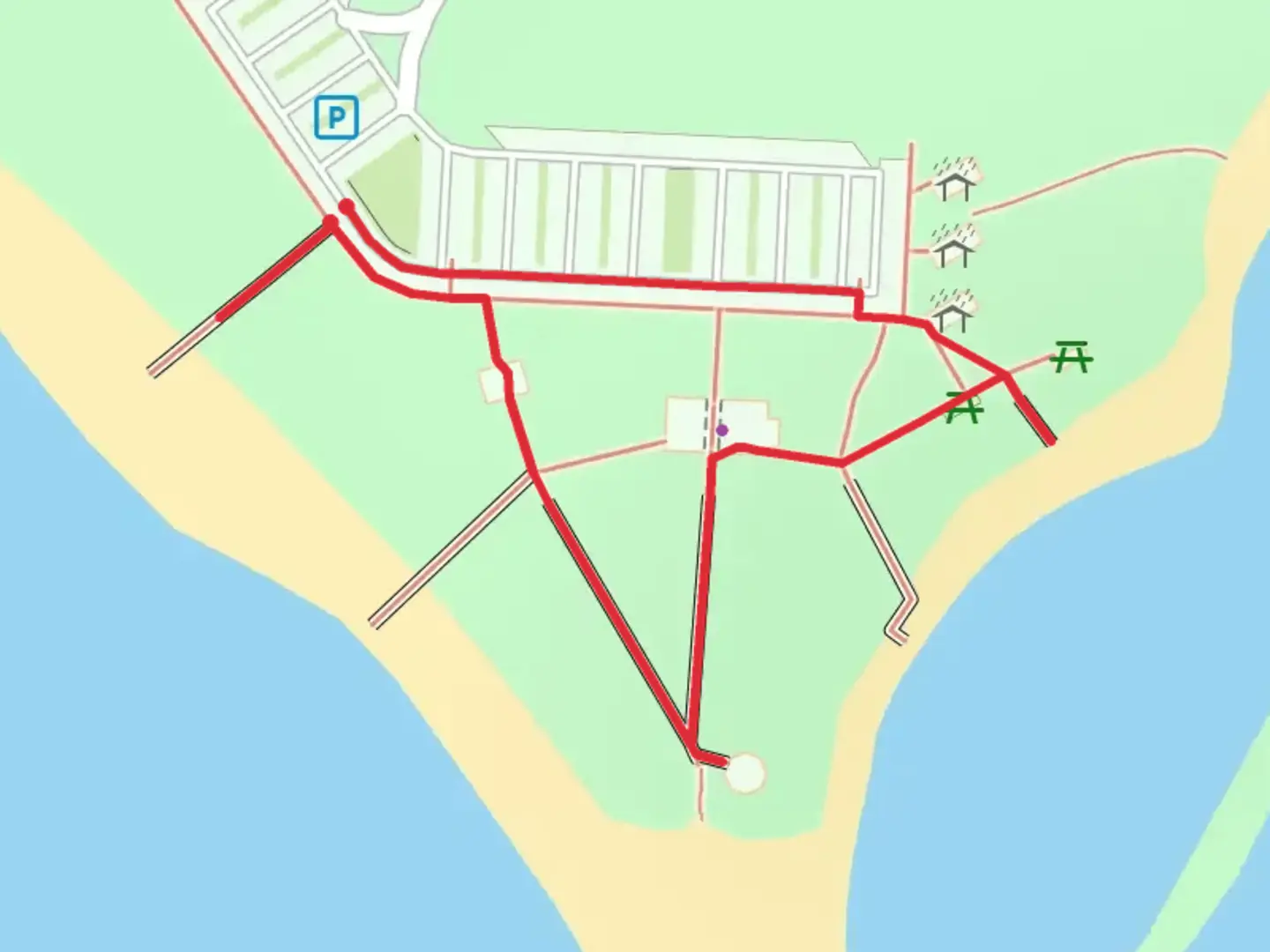 An image depicting the trail State Park Circle and its surrounding area.