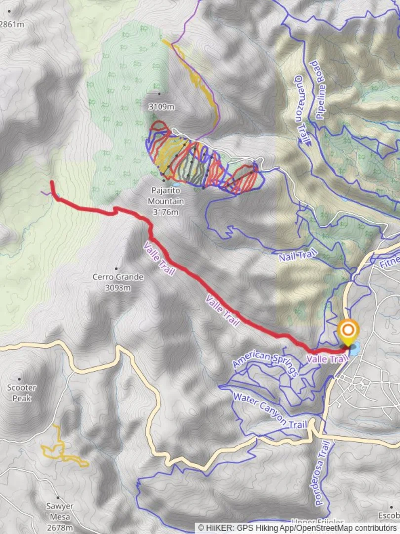 An image depicting the trail Valle Trail and its surrounding area.