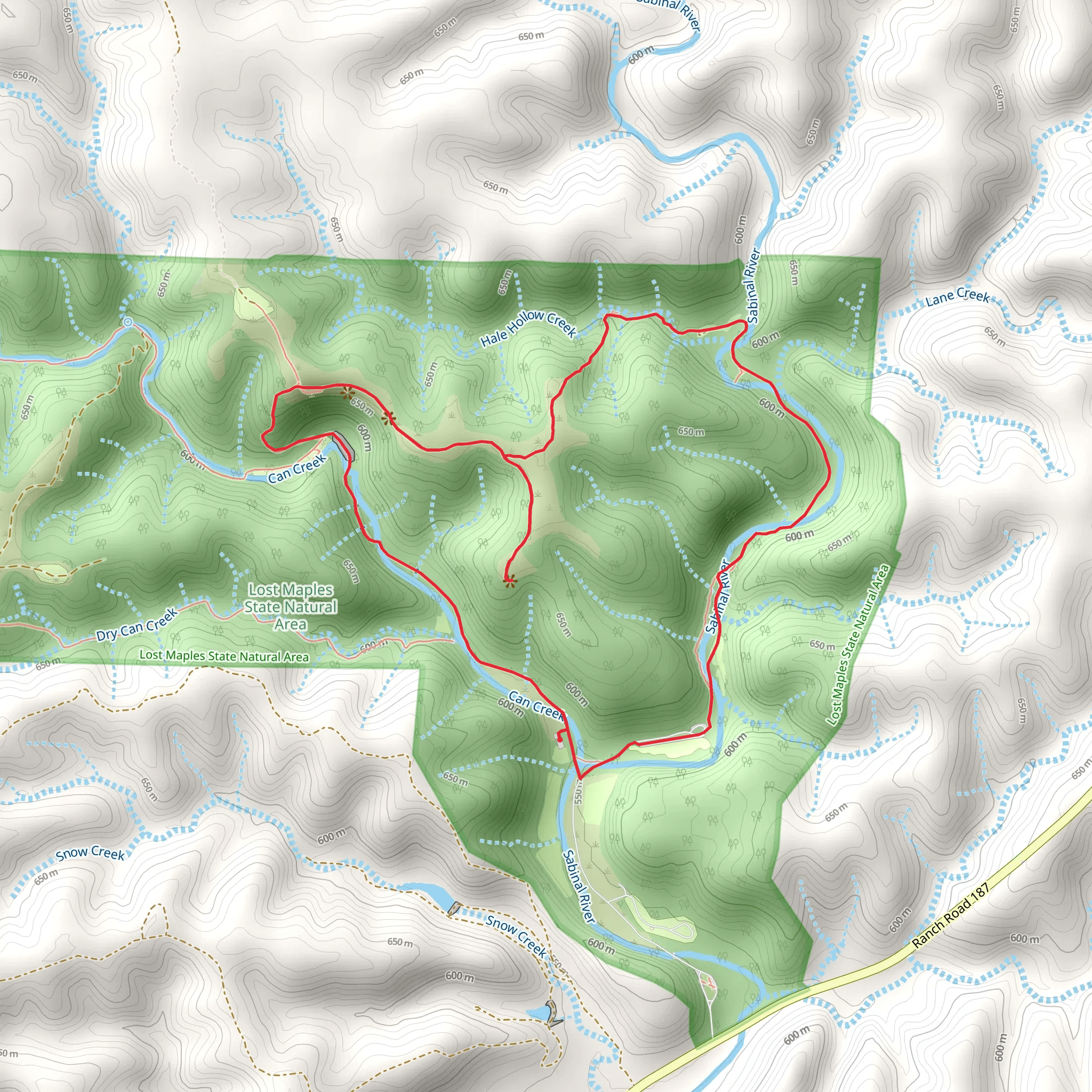East Trail and Scenic Overlook Loop mobile static map
