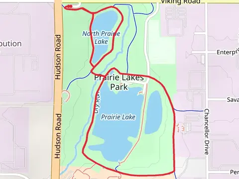 North Prairie Lake and North Prairie Lake Loop