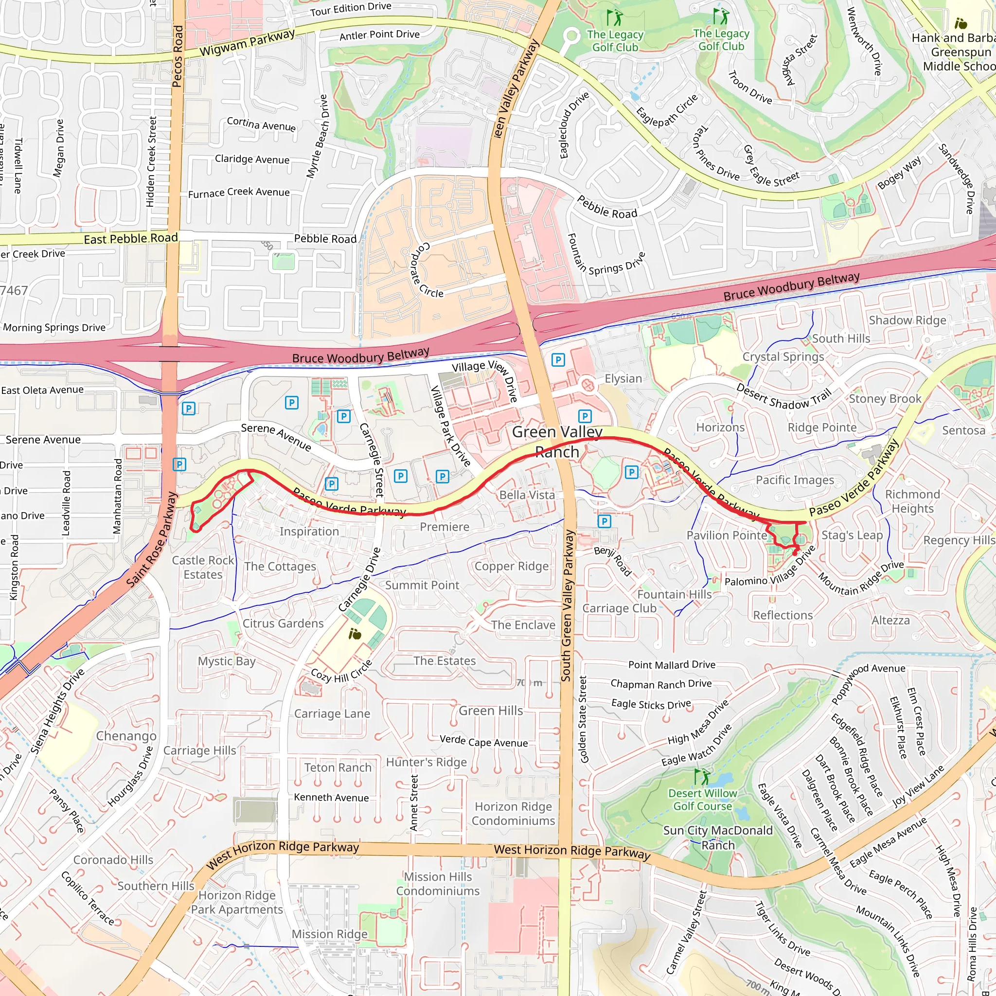 Discovery Park and Paseo Verde Trail mobile static map