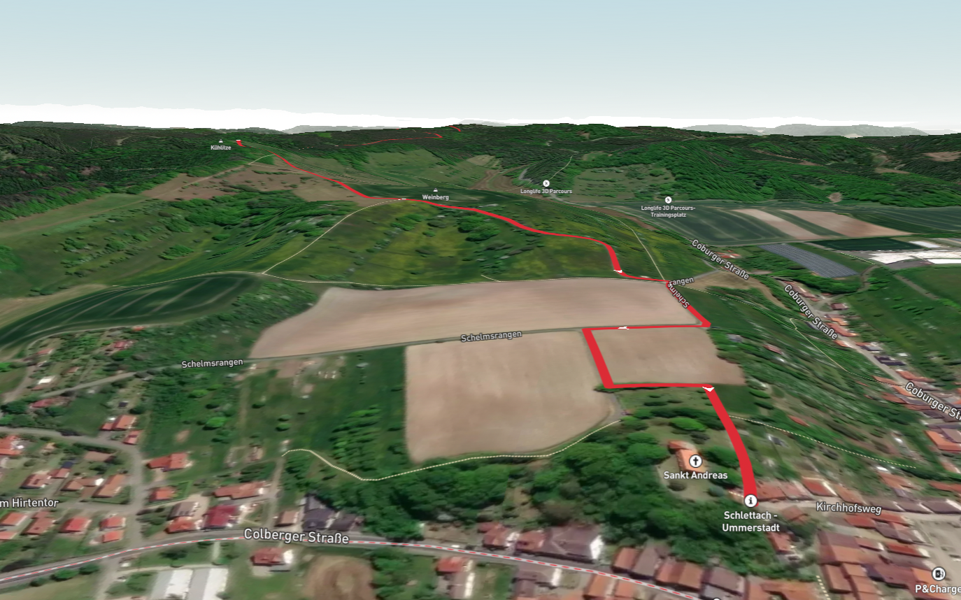 Schlettach to Ummerstadt via Erzberg Weg