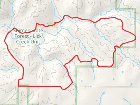 Loop around Lick Creek