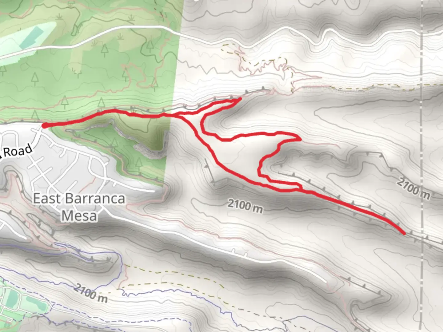 An image depicting the trail Deer Trap Mesa Loop Trail and its surrounding area.