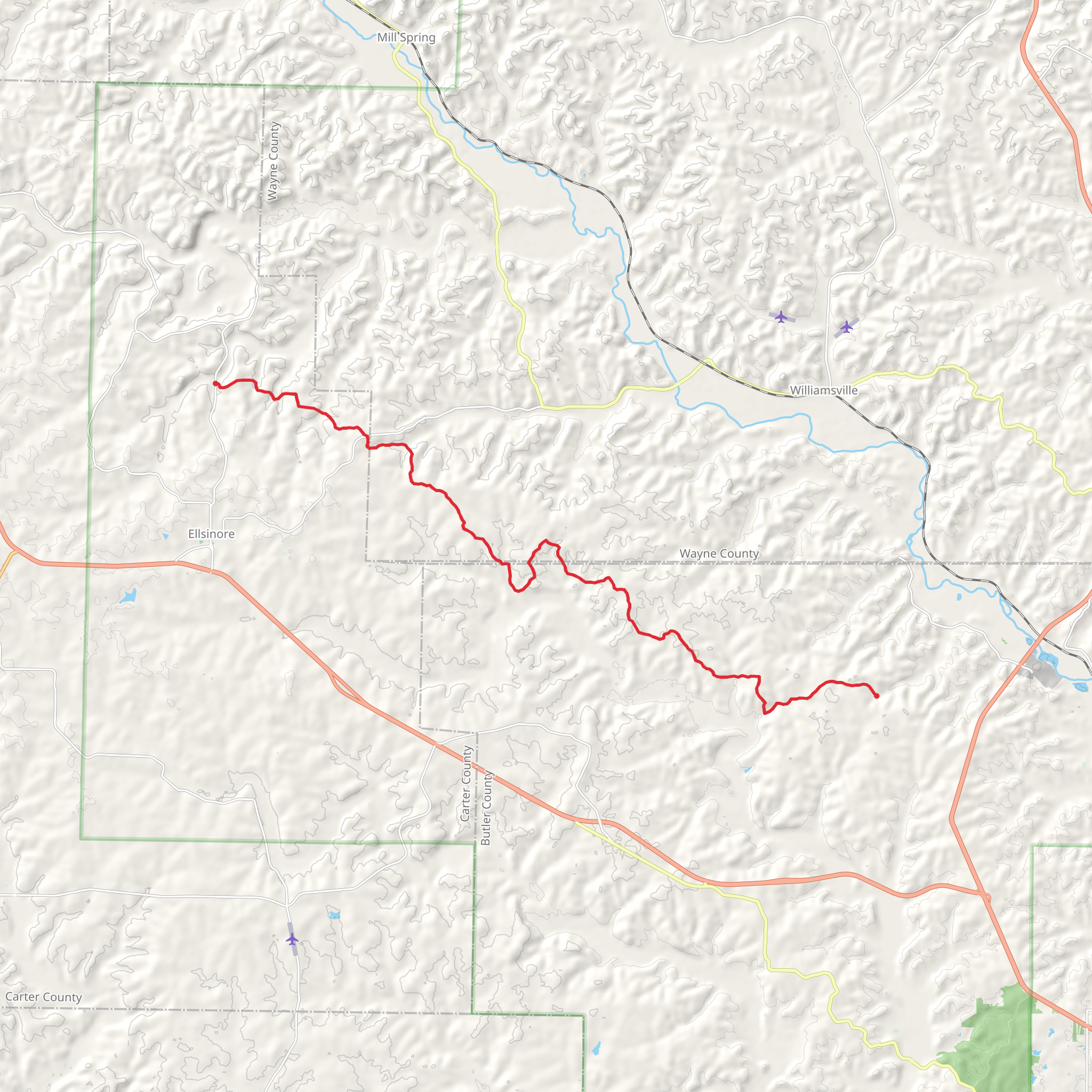 Ozark Trail - Victory Section mobile static map