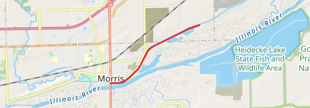 Illinois and Michigan Canal Trail stage 3 Map