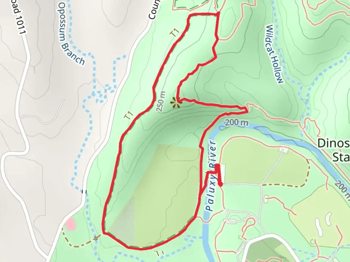 An image depicting the trail Cedar Brake Outer and Limestone Ledge Loop Trail and its surrounding area.