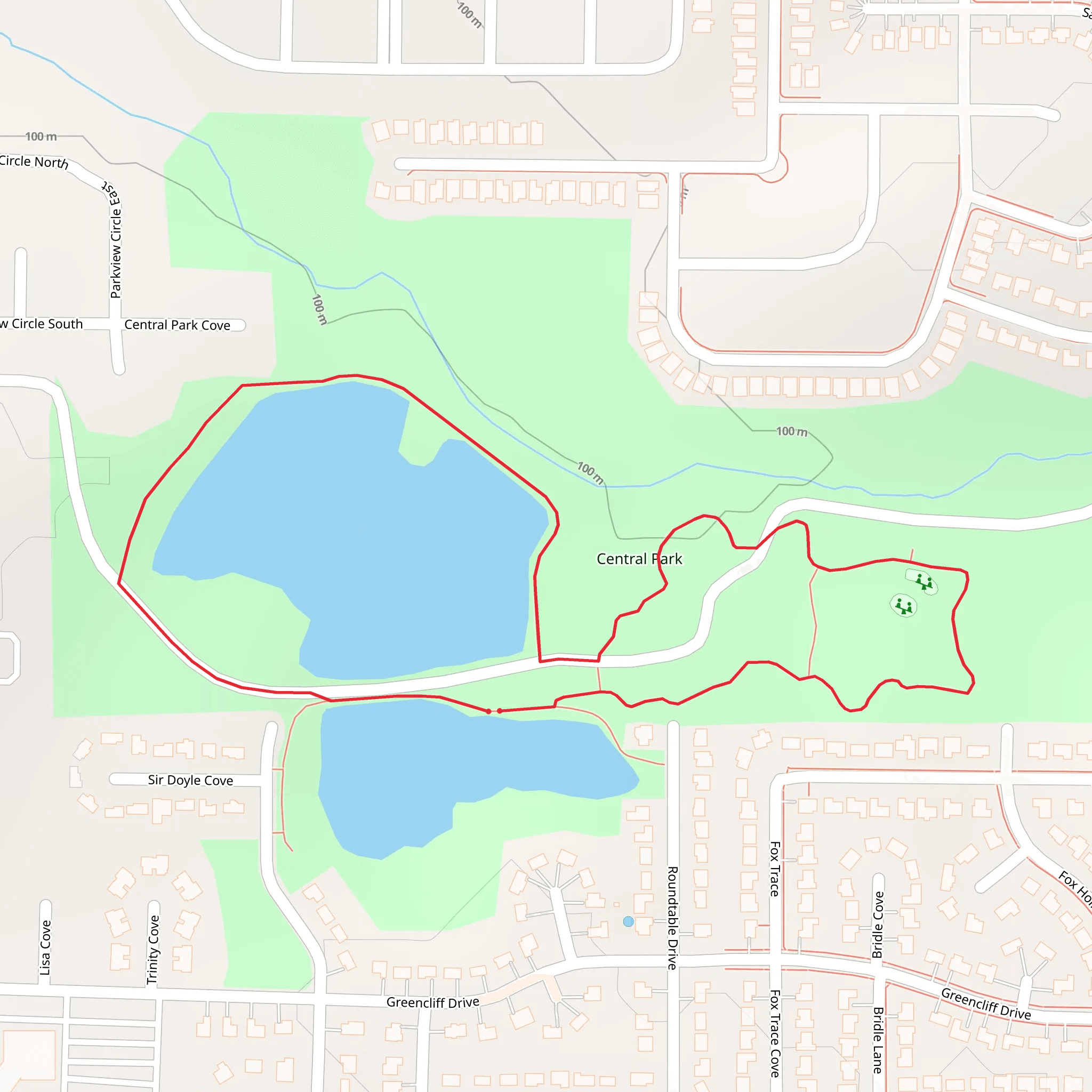 Central Park Loop mobile static map