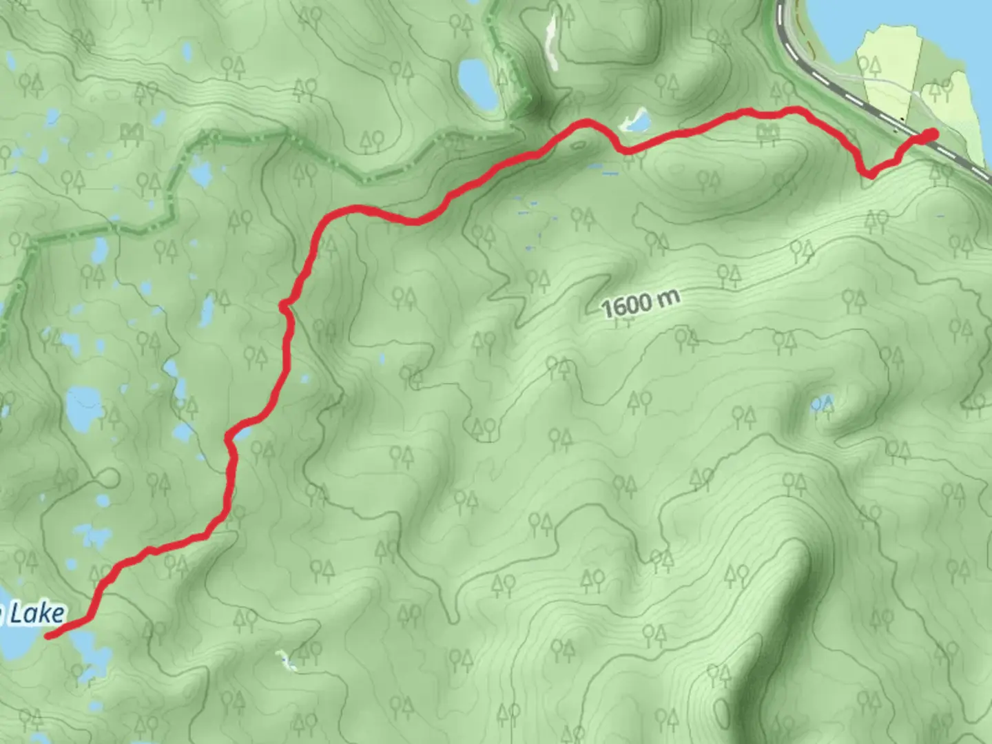 An image depicting the trail Yoran Lake Trail and its surrounding area.