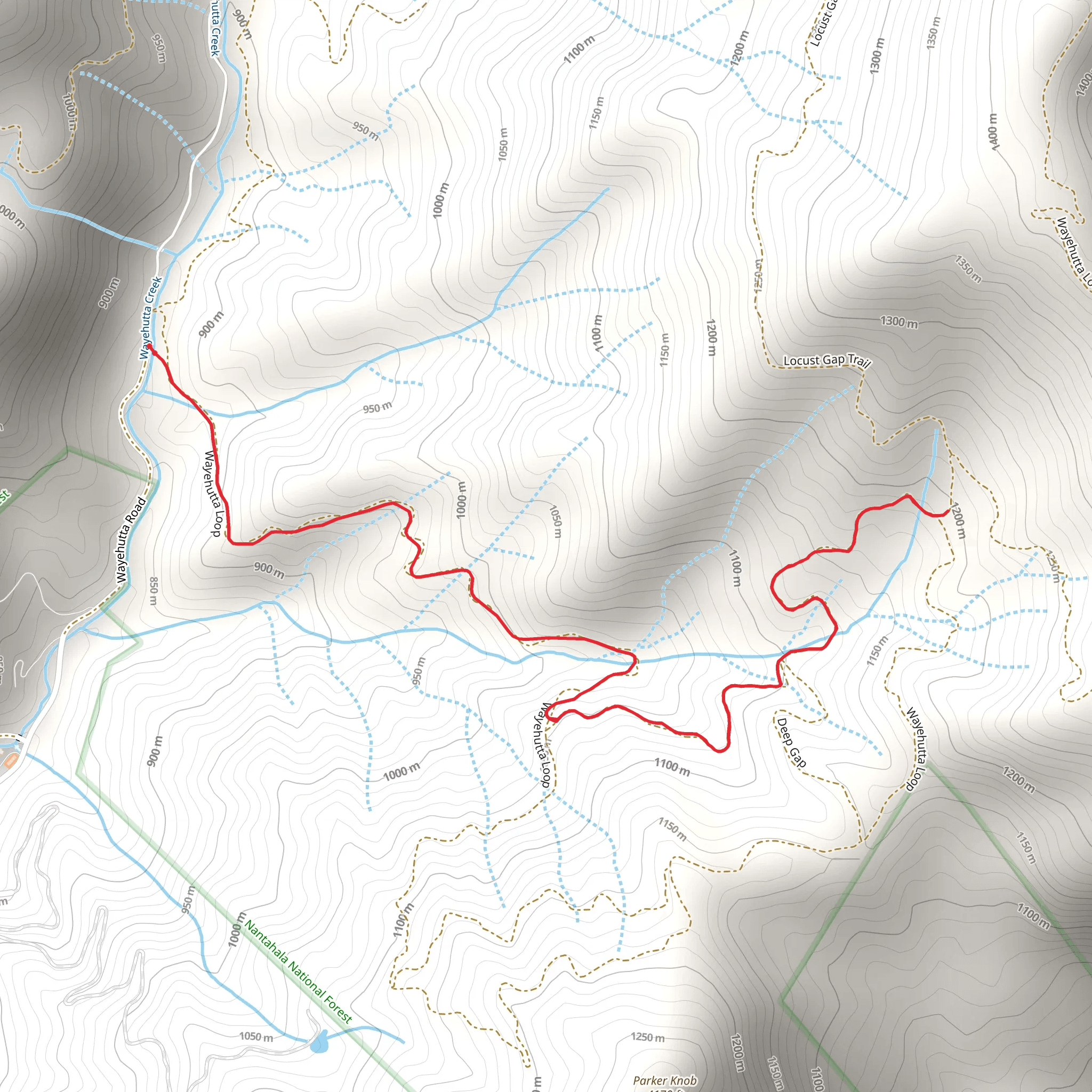 Black Mountain Trail mobile static map