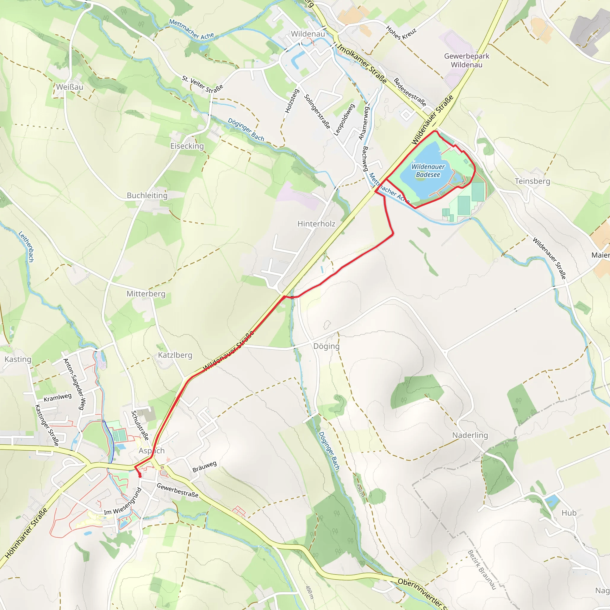 Badesee-Rundweg mobile static map