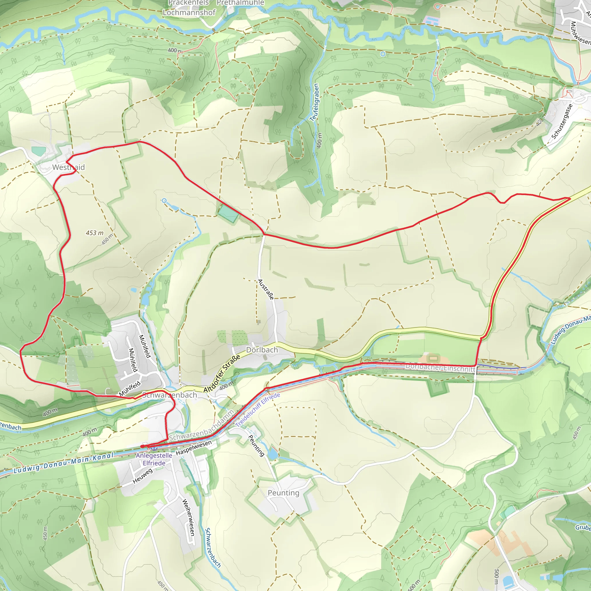 Eppeleinsweg and Altdorf 9 mobile static map