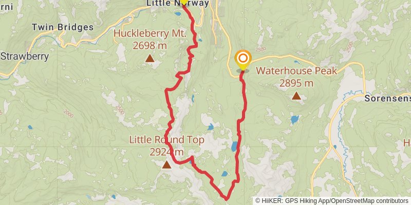 Tahoe Rim Trail stage 8 Map