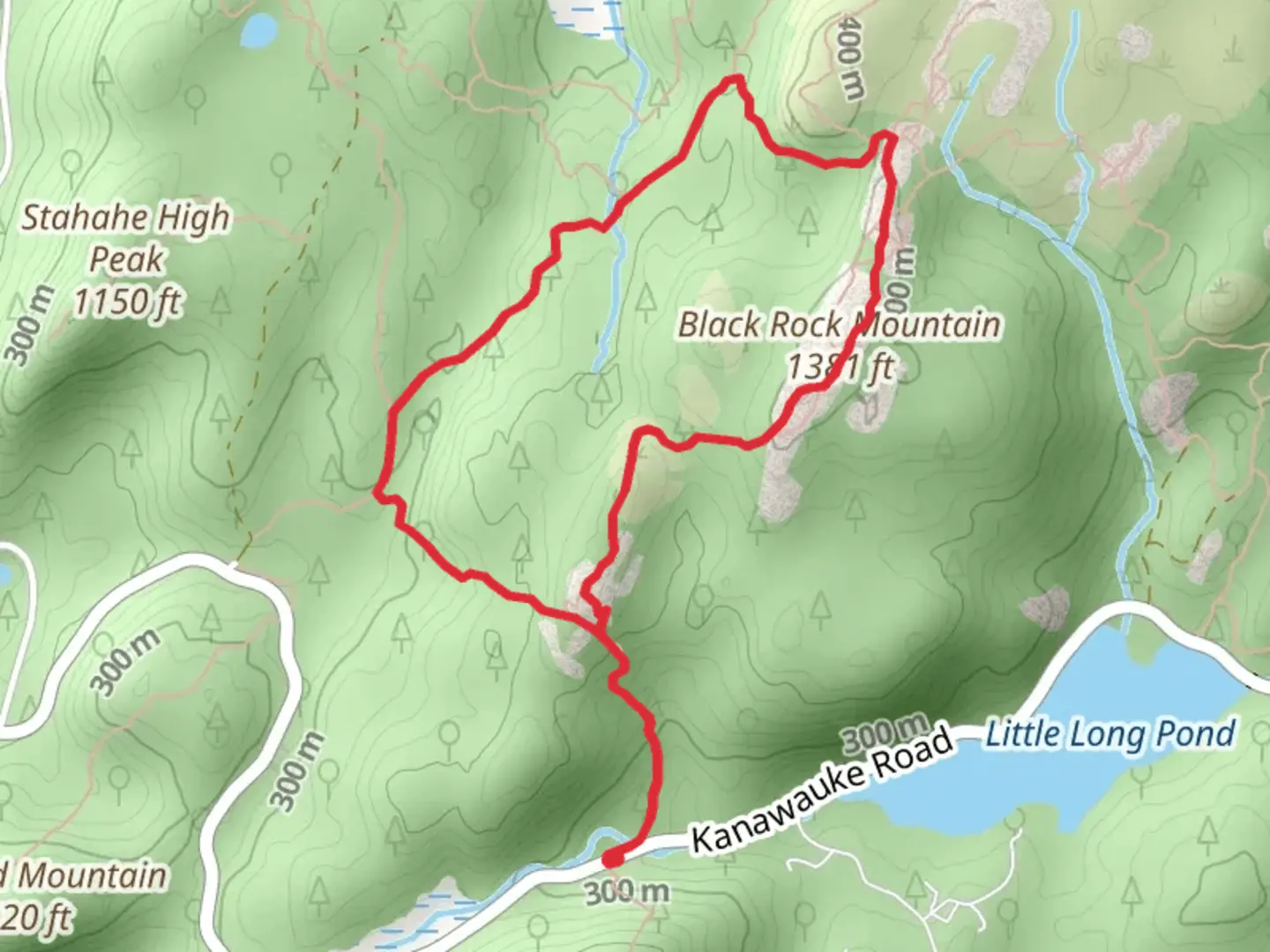 An image depicting the trail Black Rock Mountain via Nurian Bar Trail Loop and its surrounding area.