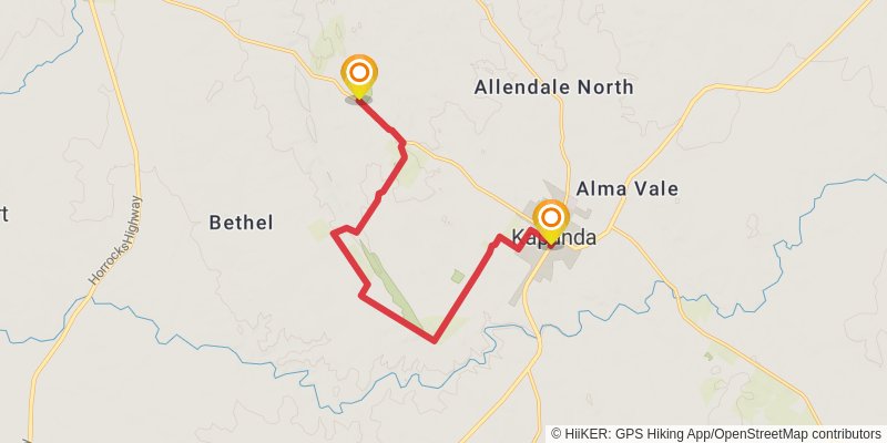 Mawson Trail stage 7 Map
