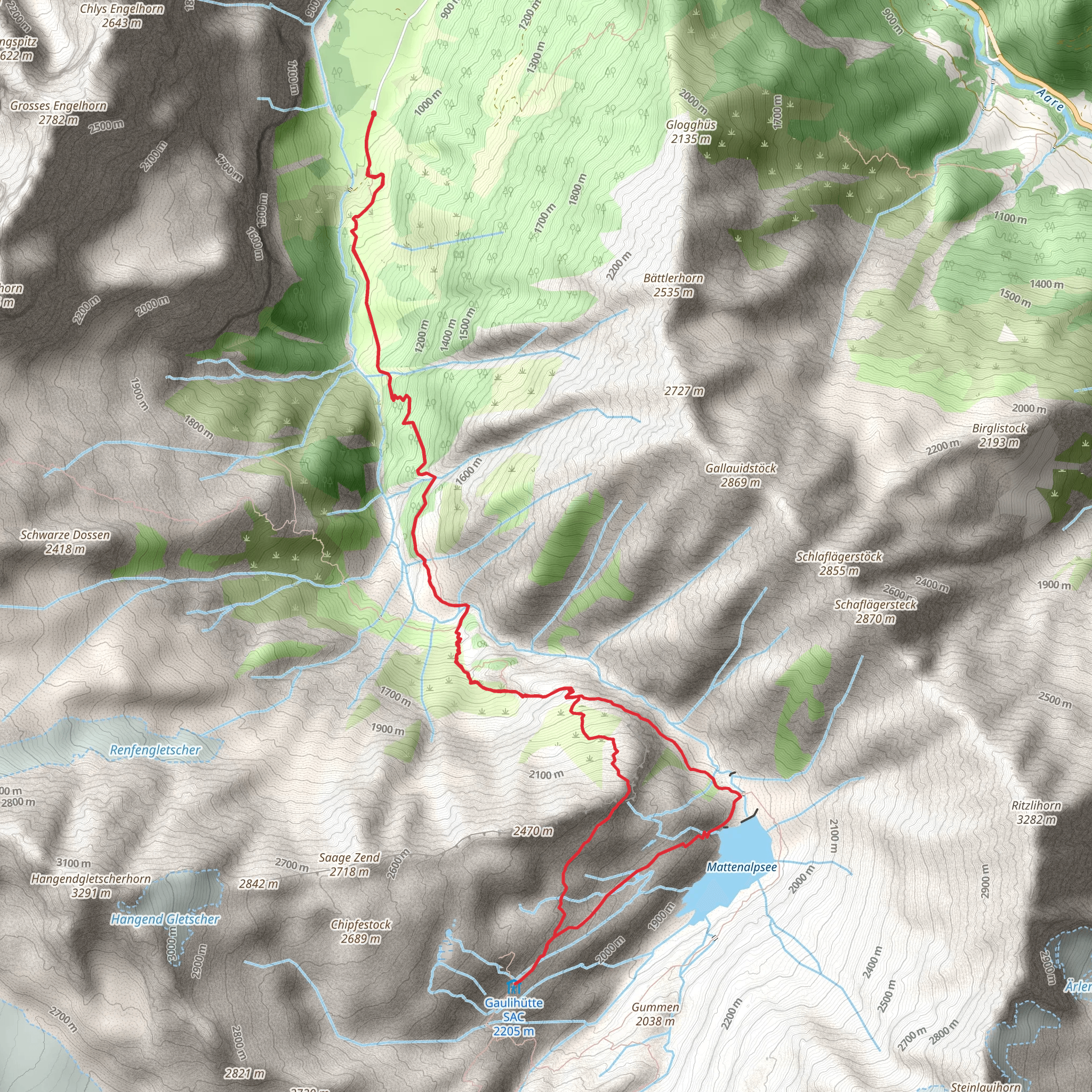 Gaulihütte mobile static map