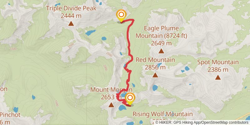 Continental Divide Trail - Montana And Idaho stage 81 Map