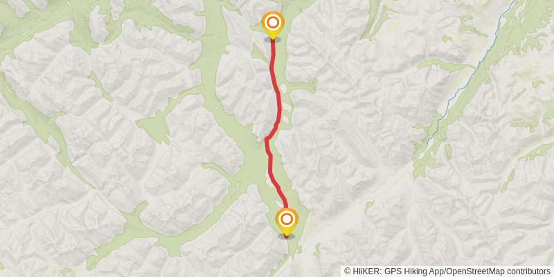 Canol Heritage Trail stage 6 Map
