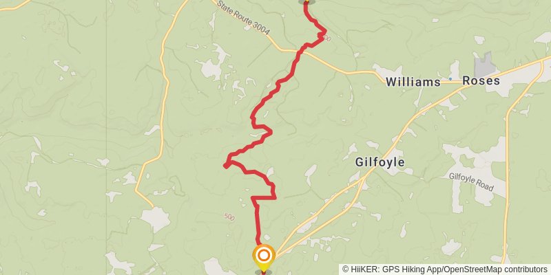 North Country Trail - Pennsylvania stage 16 Map