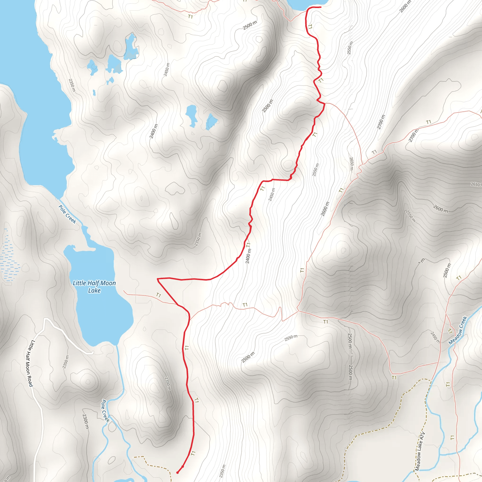 Fayette Lake Trail mobile static map