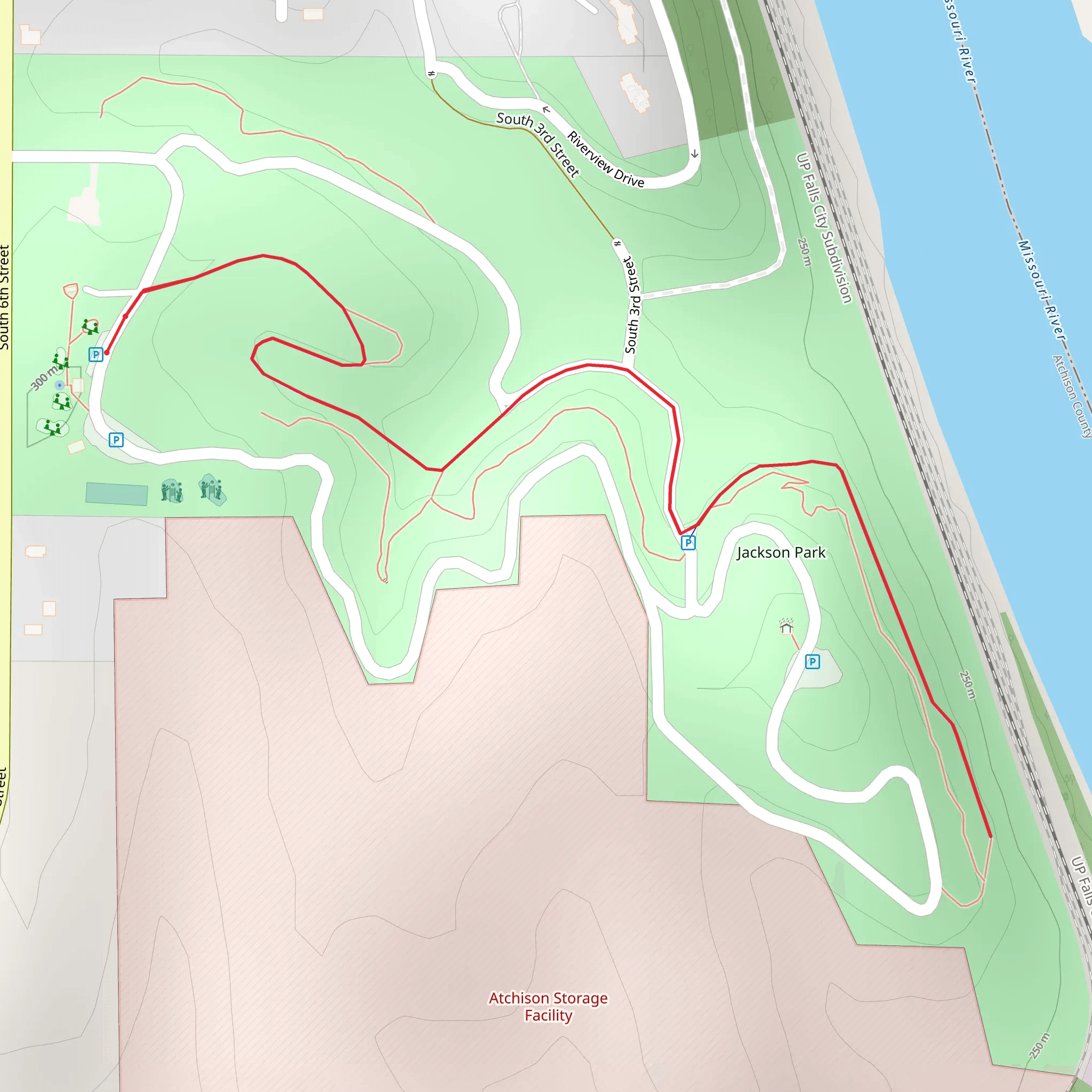 Jackson Park Walk mobile static map