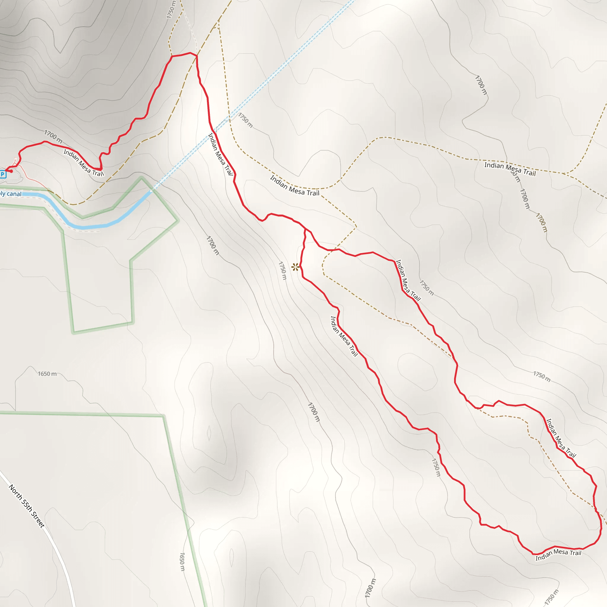 Rabbit Mountain Loop via Indian Mesa Trail mobile static map