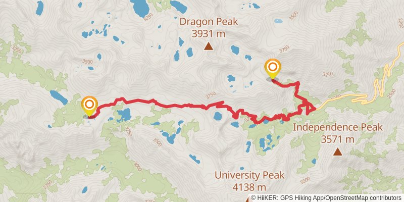 Pacific Crest Trail - Central California spur 2 Map