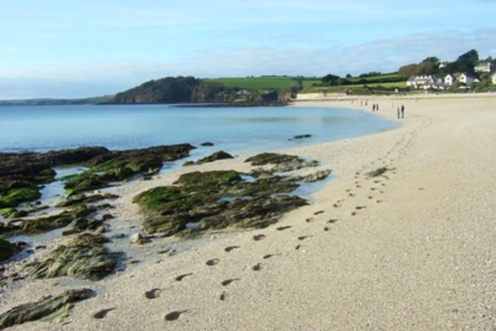An image depicting the trail Gyllyngvase Beach from Maenporth and its surrounding area.