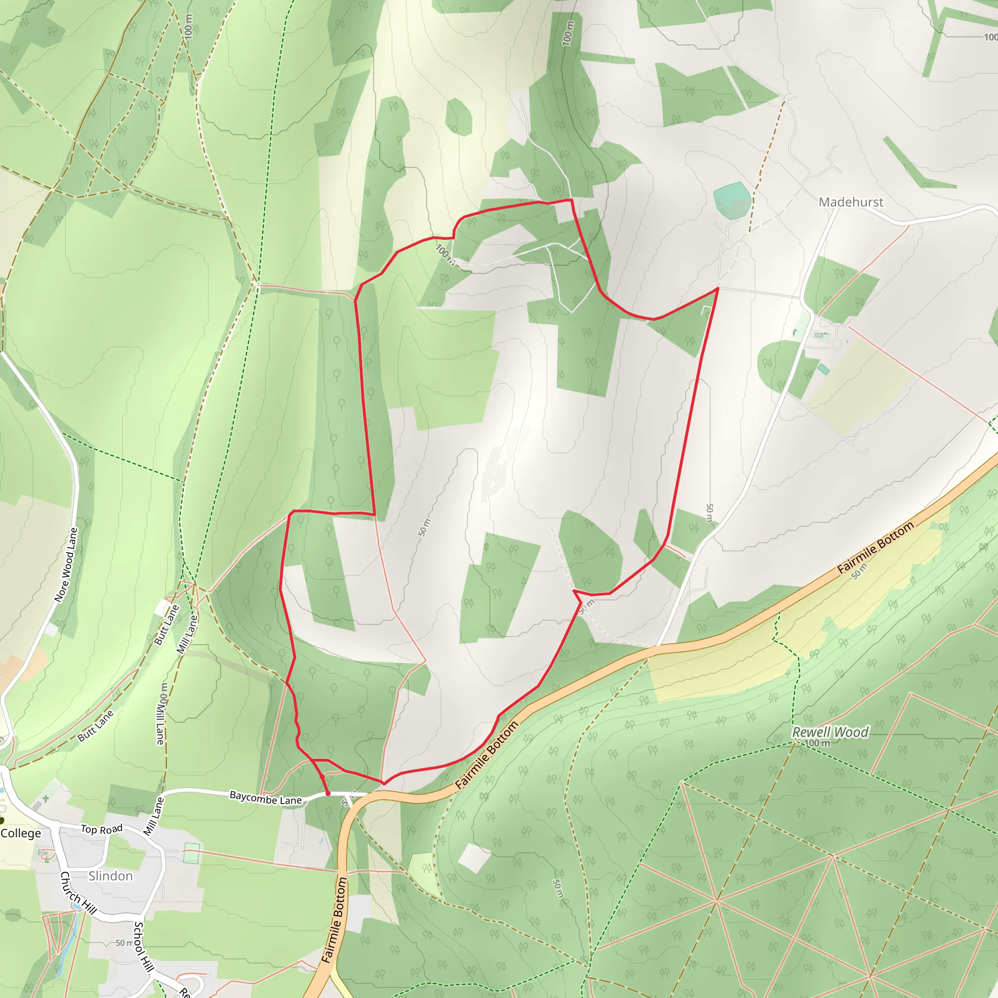 Dale Park Loop mobile static map