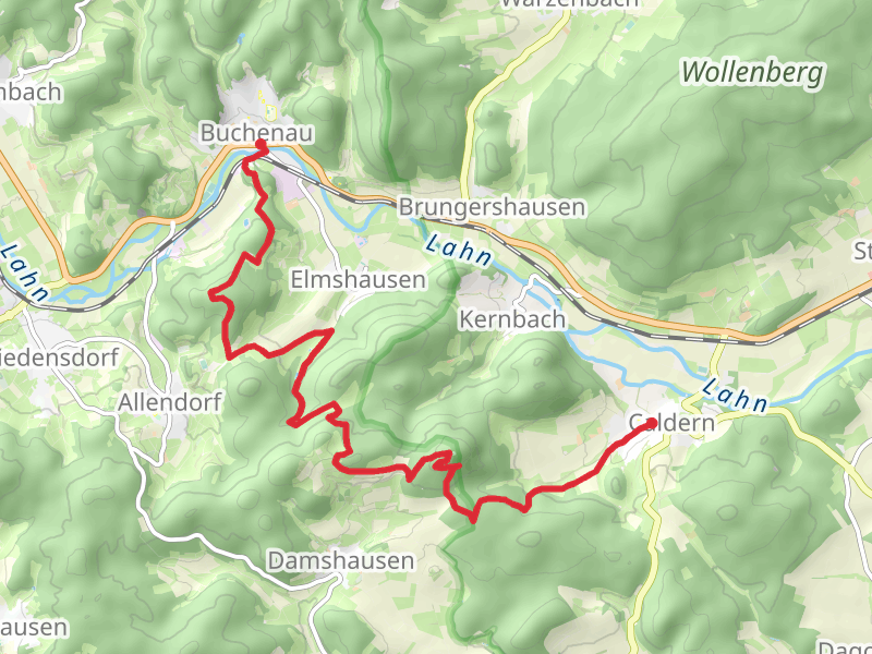 Buchenau to Caldern via Schwaelmerweg