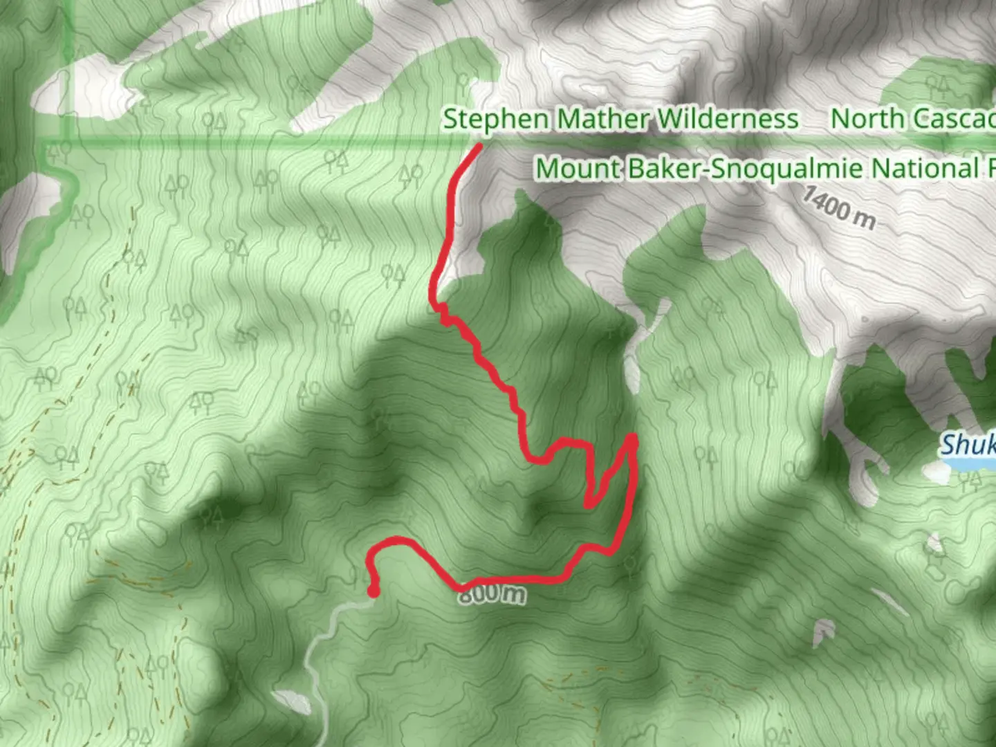 An image depicting the trail Shannon Ridge Trail and its surrounding area.