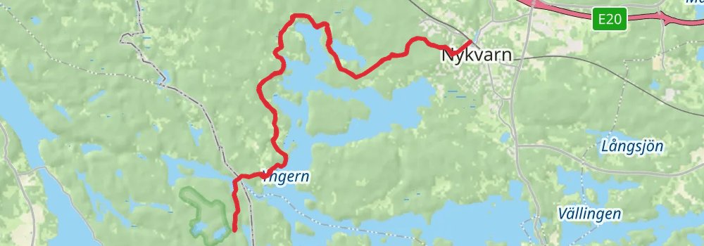 Sörmlandsleden Trail spur 4 Map