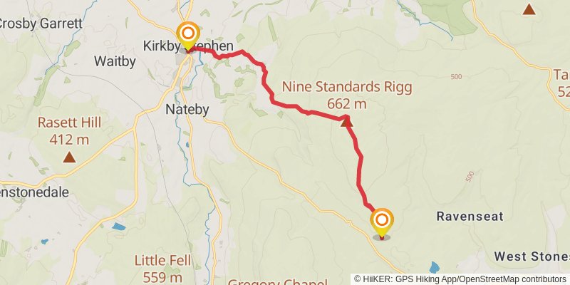 Three Youth Hostels in Yorkshire Dales stage 4 Map