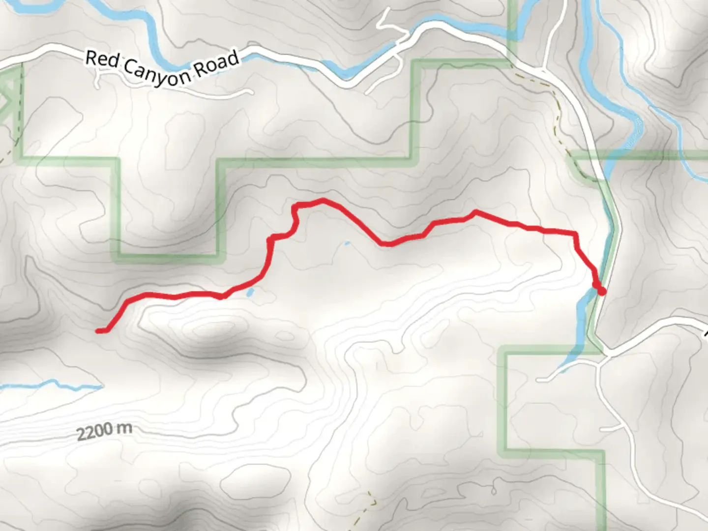 An image depicting the trail Fisher Creek Walk and its surrounding area.