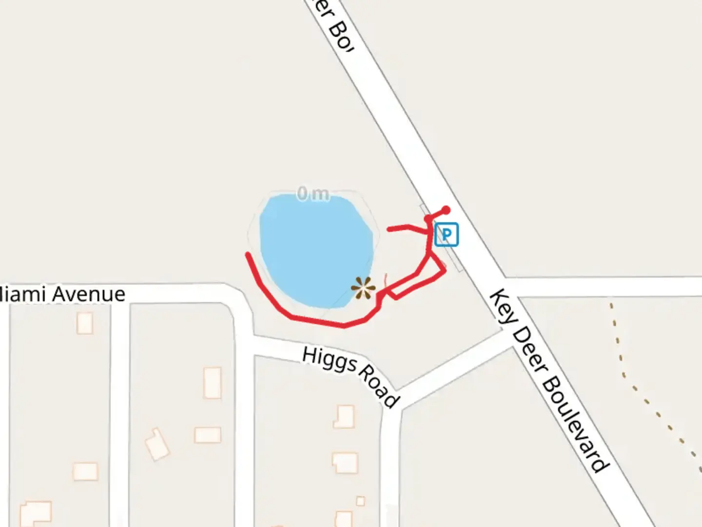 An image depicting the trail Walk around Blue Hole and its surrounding area.