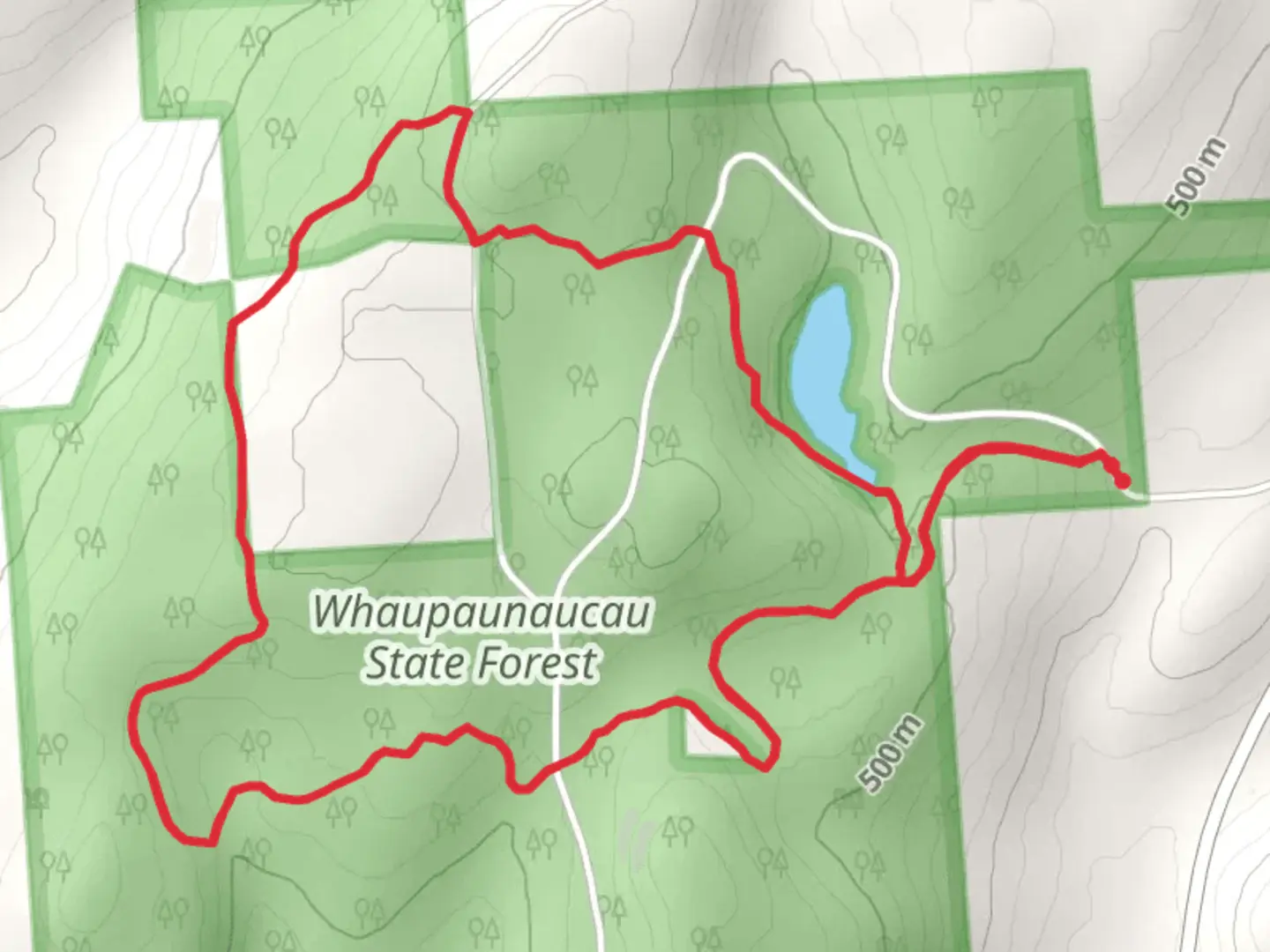An image depicting the trail Shale Pit Loop and its surrounding area.