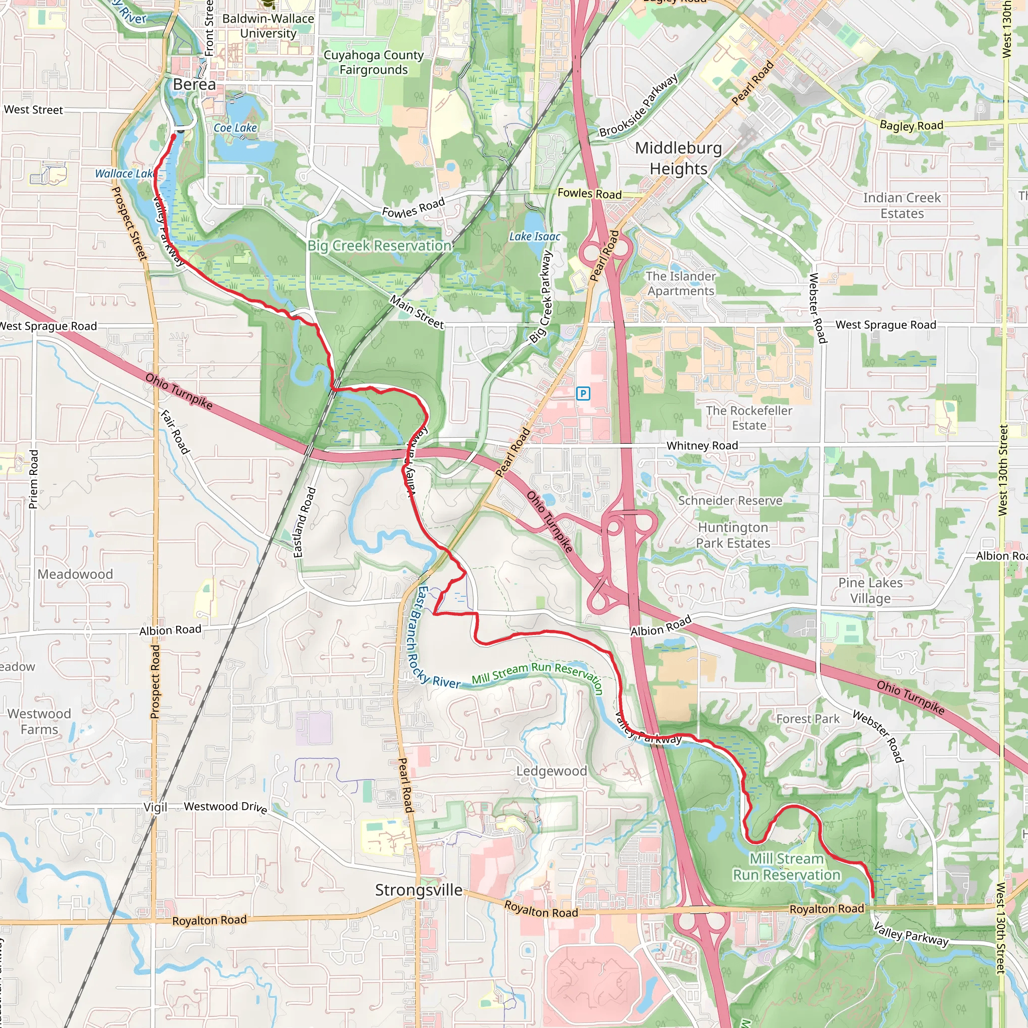 Baldwin Lake and All Purpose Trail mobile static map