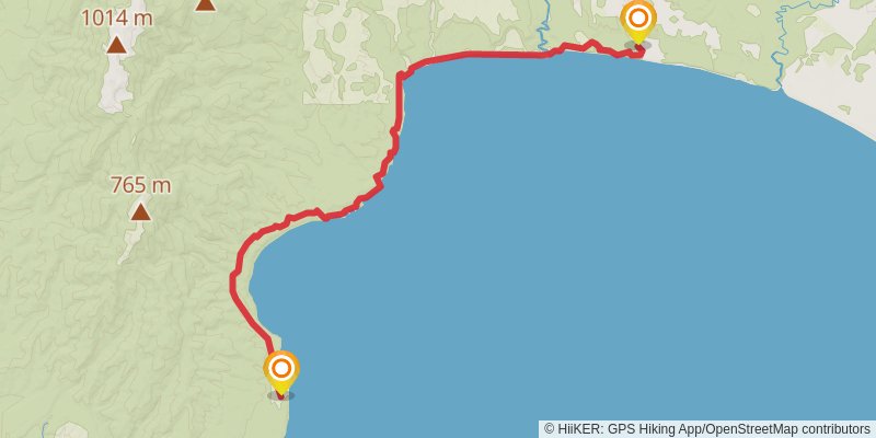 Hump Ridge Track stage 4 Map