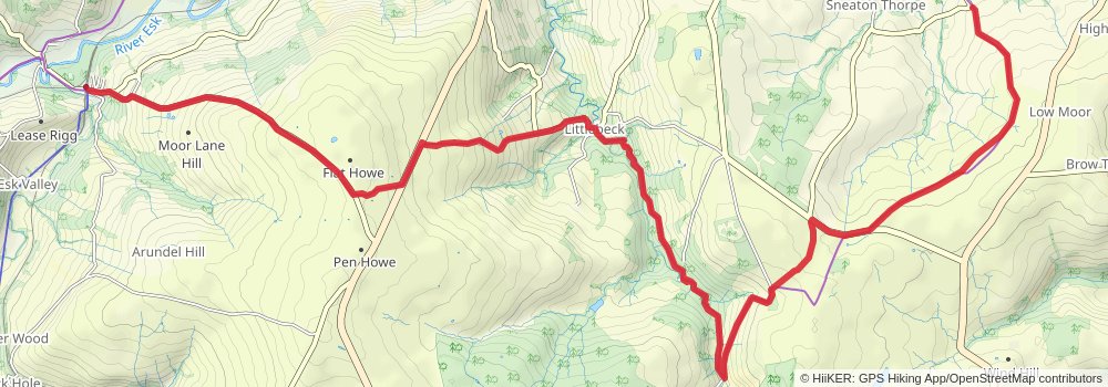 Coast to Coast Walk stage 16 Map