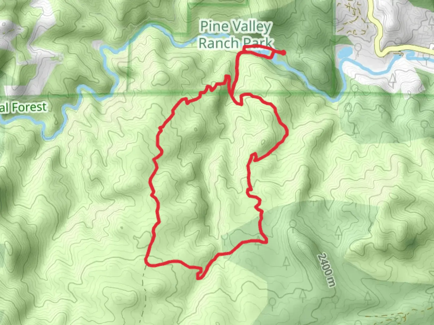An image depicting the trail Buck Gulch and Strawberry Jack Loop Trail and its surrounding area.