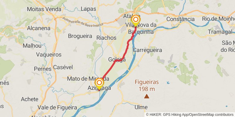Camino Portugues stage 6 Map