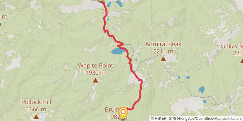 Idaho Centennial Trail stage 56 Map