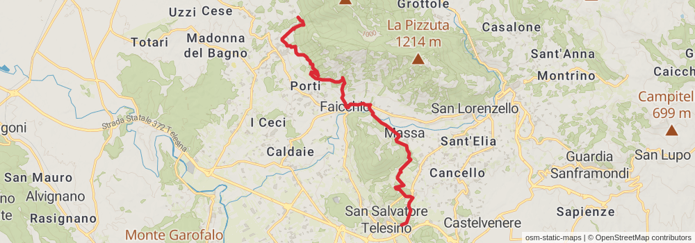 Sentiero Italia - Calabria Section stage 4 Map